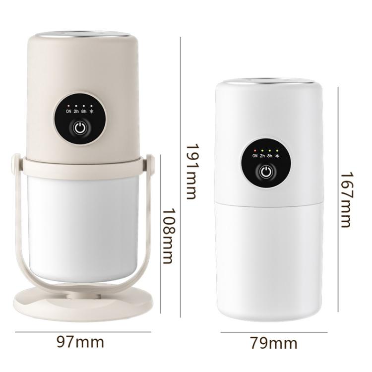 Desktop Dual Port Humidifier Portable Mini Air Purifier With Nightlight, Color: White
