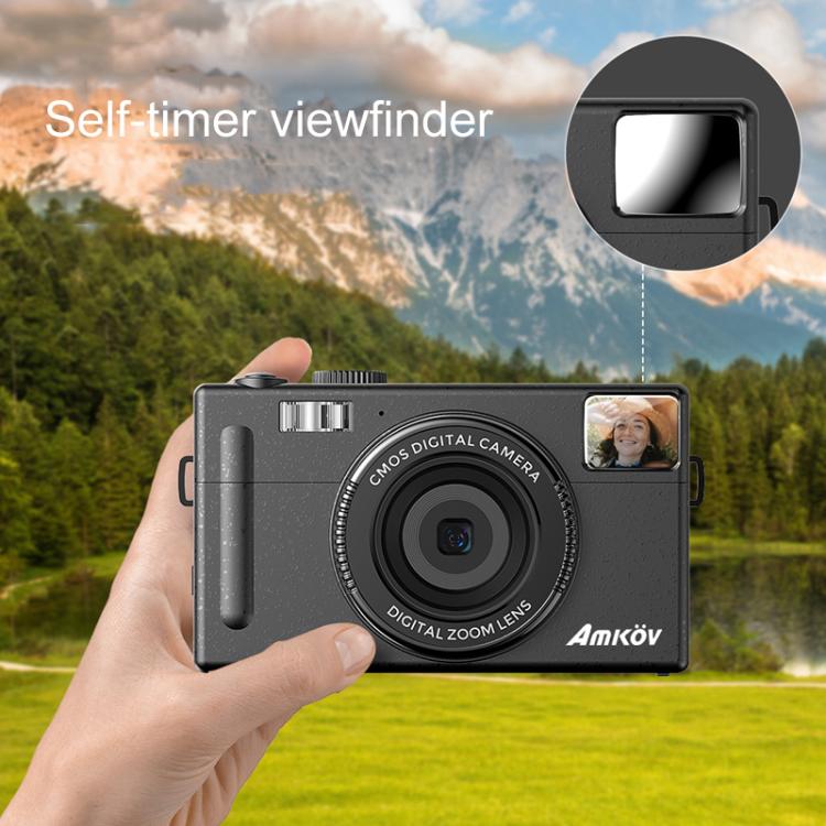 AMKOV CD-R1 24MP HD Pixel Shooting Student Camera 1080P Video Recording CCD Photo Video HD Camera(Pink) - free shipping - PMC Jewellery - Order now!