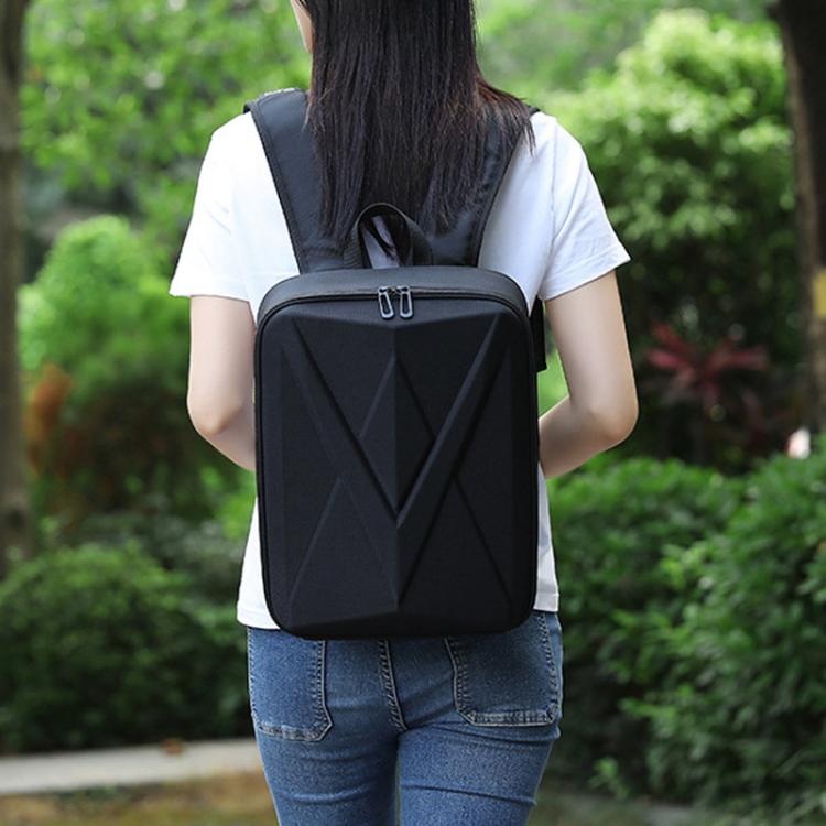 For DJI Air 3 / 3S BKANO AS3-013 Portable Shoulder Bag Hard-shell Storage Backpack(Black)