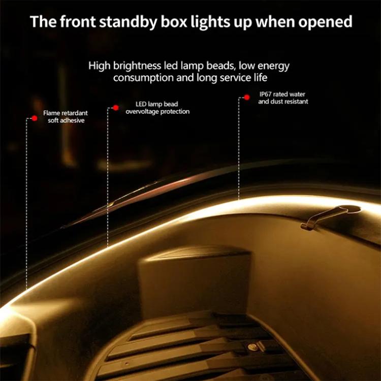 For Tesla Model 3 / Y Front Trunk Atmosphere Decorative Lights Welcome Light Bar(Warm Light) - Atmosphere lights by PMC Jewellery | Online Shopping South Africa | PMC Jewellery | Buy Now Pay Later Mobicred