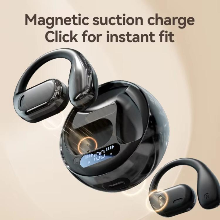 M76 Intelligent AI Translation On-Ear Digital Display Bluetooth Earphone(Skin Color) - by PMC Jewellery | Online Shopping South Africa | PMC Jewellery | Buy Now Pay Later Mobicred