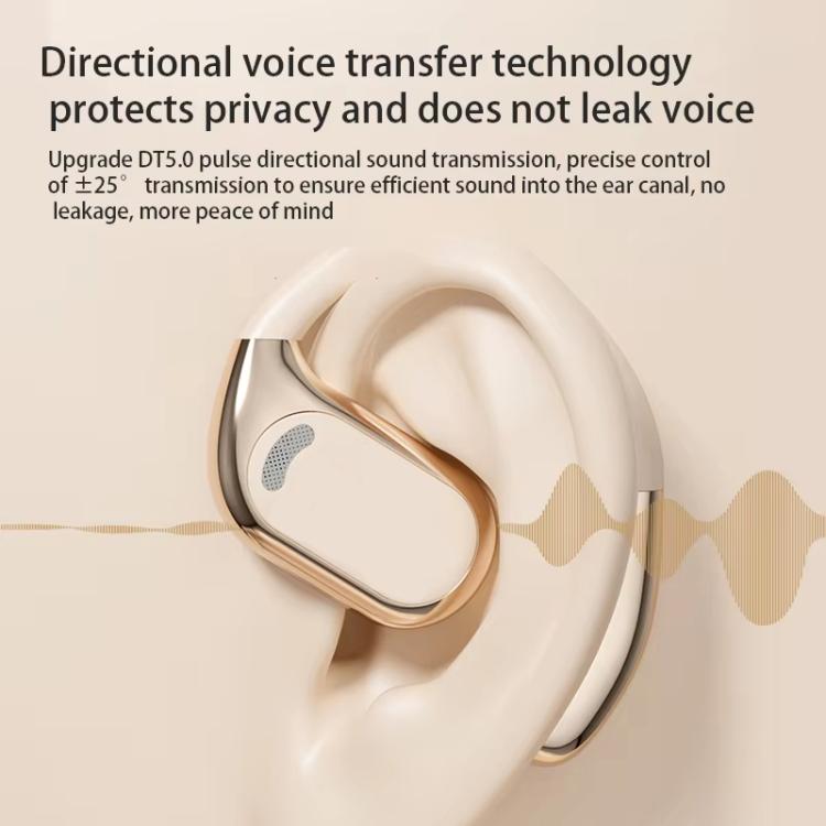 M76 Intelligent AI Translation On-Ear Digital Display Bluetooth Earphone(Skin Color) - by PMC Jewellery | Online Shopping South Africa | PMC Jewellery | Buy Now Pay Later Mobicred