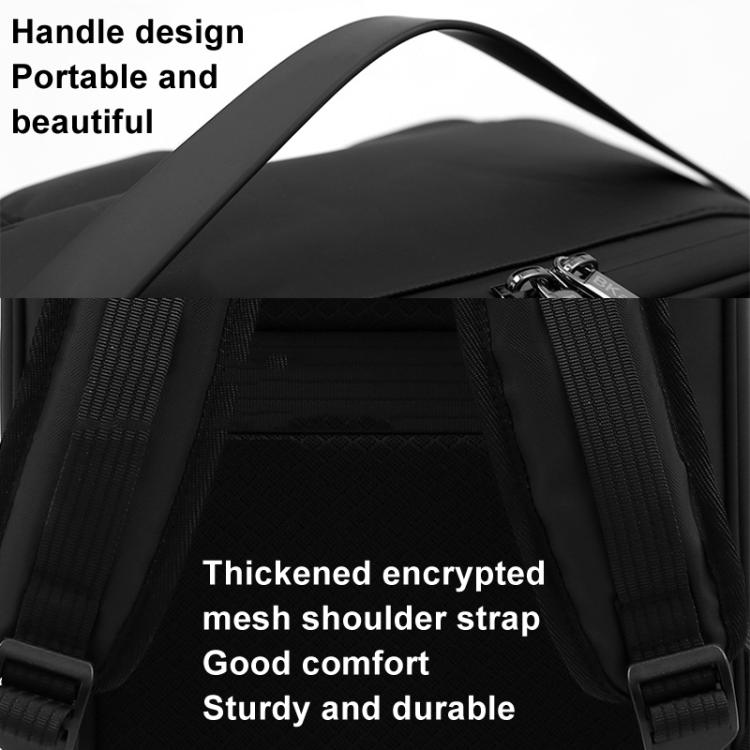 For DJI Air 3S BKANO A3-007 Organizer Backpack Hard-shell Shoulder Bag(Black) - free shipping - PMC Jewellery - Order now!