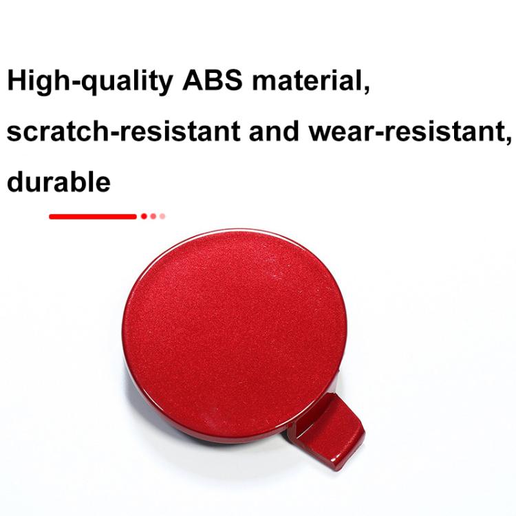 For Tesla Model 3 Front Trailer Hook Protective Cover Replacement Parts Front Towing Hole Cover(Red)