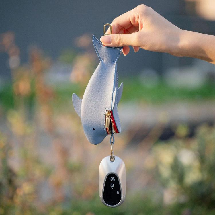 Hallmo Universal Shark-Shaped Key Protective Cover Multifunctional Car Key Storage Bag, Color: Dark Blue - free shipping - PMc TechLife - Order now!