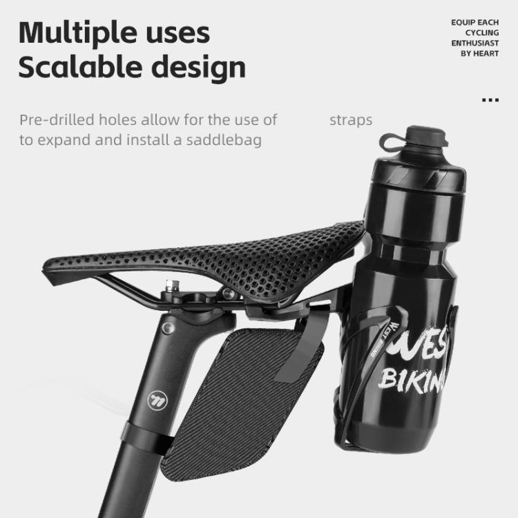 WEST BIKING Bicycle Saddle Adapter Extension Bottle Holder(Black) - free shipping - PMC Jewellery - Order now!