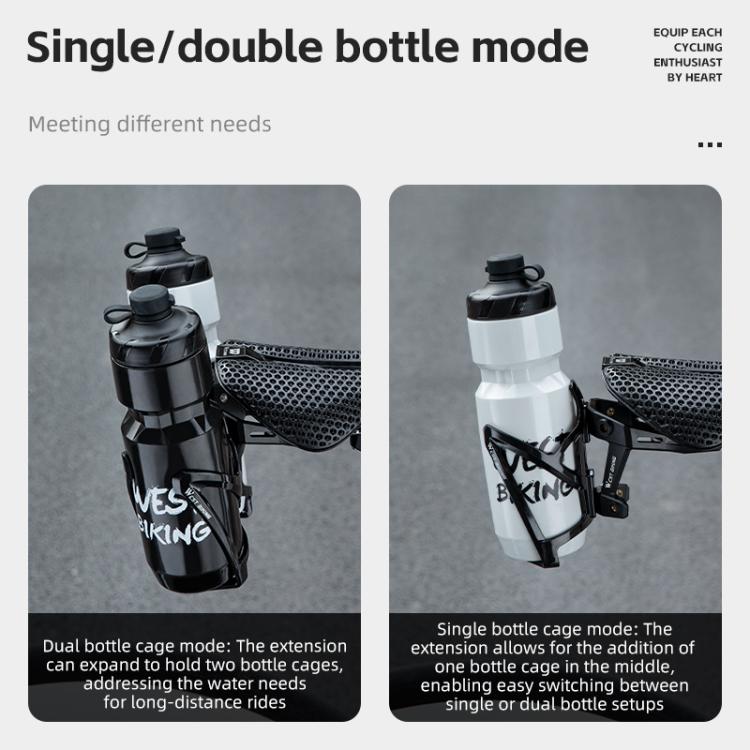 WEST BIKING Bicycle Saddle Adapter Extension Bottle Holder(Black) - free shipping - PMC Jewellery - Order now!