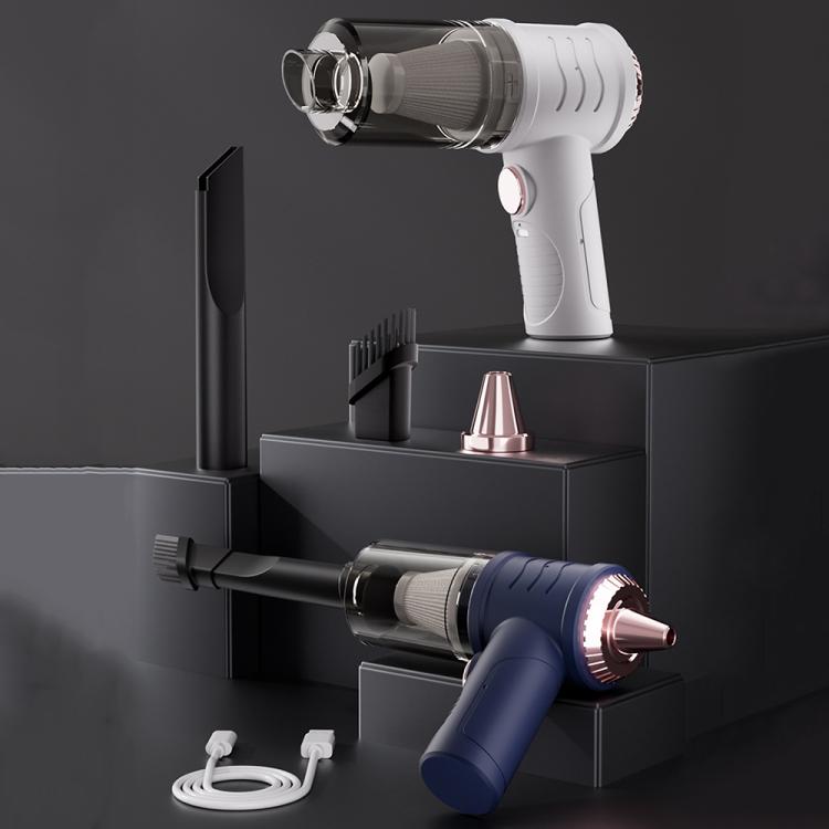 Mini Powerful Car Wireless Vacuum Cleaner Household Handheld Desktop Cleaner(White)