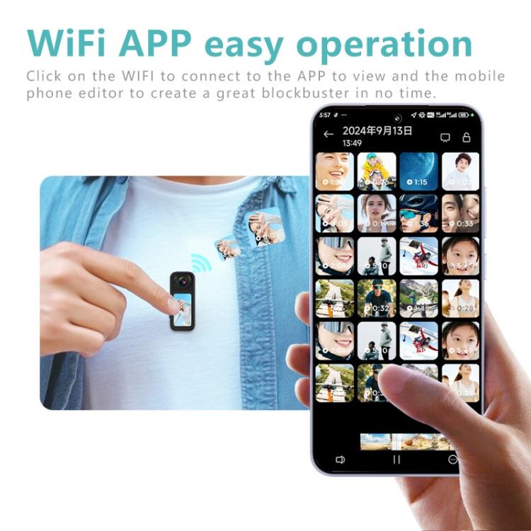 Anytek S70 Magnetic Thumb Sports Camera HD Outdoor Portable Riding Camera(Black) - free shipping - PMC Jewellery - Order now!