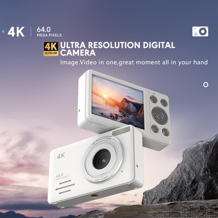 Anytek S7 4K HD Digital Camera Self-Timer Travel Camera Student Kids Card Camera(Black) - free shipping - PMC Jewellery - Order now!