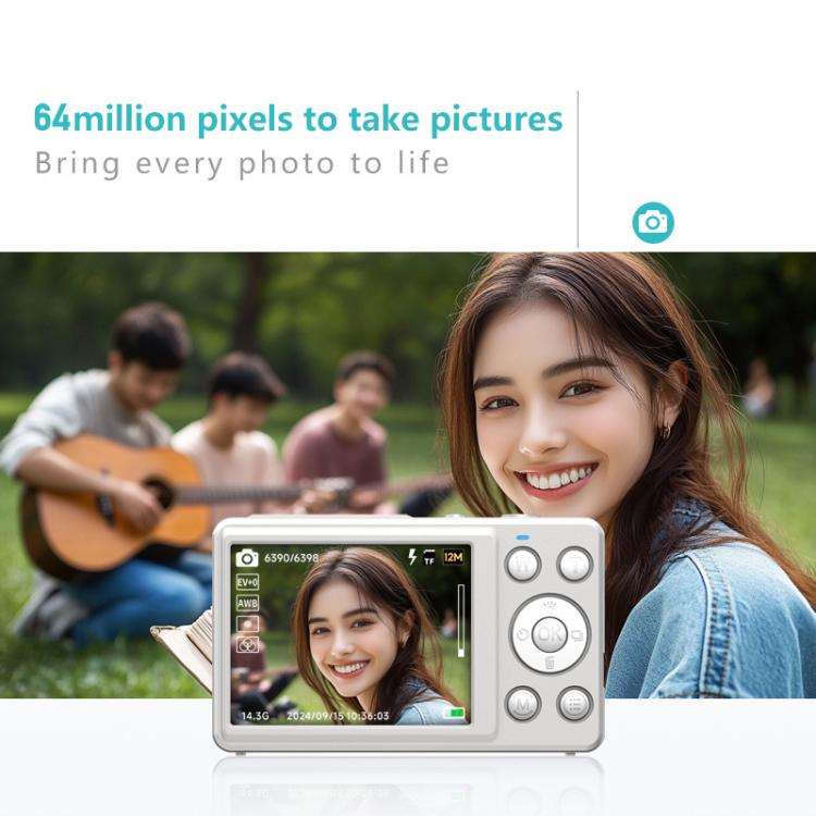 Anytek S7 4K HD Digital Camera Self-Timer Travel Camera Student Kids Card Camera(Black) - free shipping - PMC Jewellery - Order now!