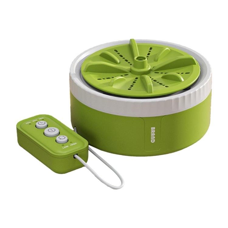 Mini Portable Underwear Socks Turbine Washing Machine, Color: Green Standard