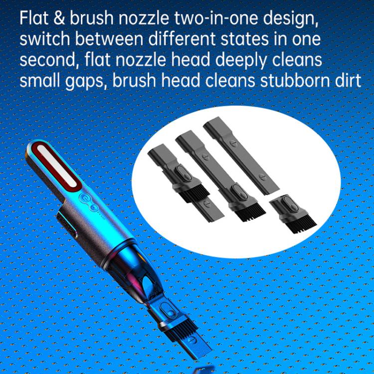 V8 Car Mini Portable Powerful Suction LED Flashing Warning Light Outdoor Lighting Vacuum Cleaner - Vacuum Cleaner by PMC Jewellery | Online Shopping South Africa | PMC Jewellery | Buy Now Pay Later Mobicred