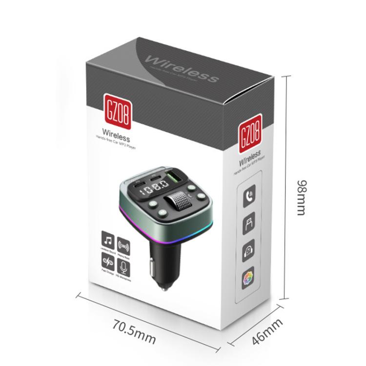 GZ08 Car Voltage Display Fast Charger Subwoofer MP3 Bluetooth Player - Car Charger by PMc TechLife | Online Shopping South Africa | PMc TechLife | Buy Now Pay Later Mobicred