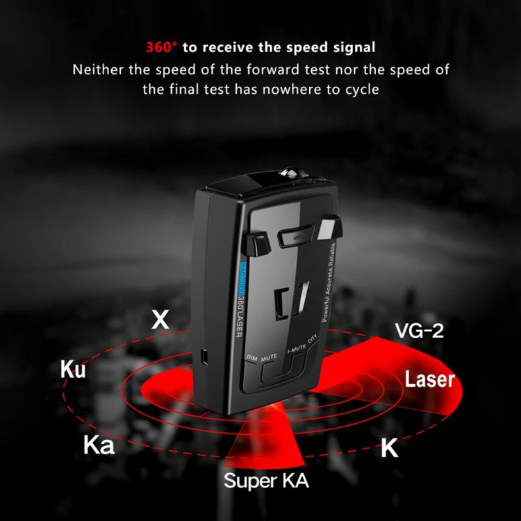 RAD2000 Car Lidar Speed Detector Car Electronic Dog, Support English/Russian - Radar Detectors by PMC Jewellery | Online Shopping South Africa | PMC Jewellery | Buy Now Pay Later Mobicred