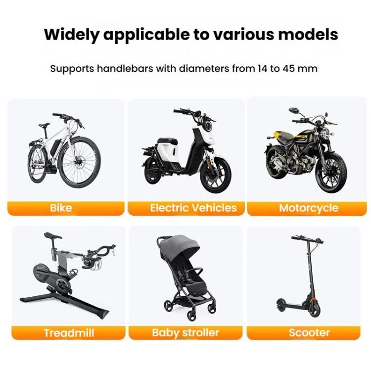 Bicycle Motorcycle Shock Absorption Mobile Phone Holder Gravity Navigation Mount(Black) - Holders by PMC Jewellery | Online Shopping South Africa | PMC Jewellery | Buy Now Pay Later Mobicred