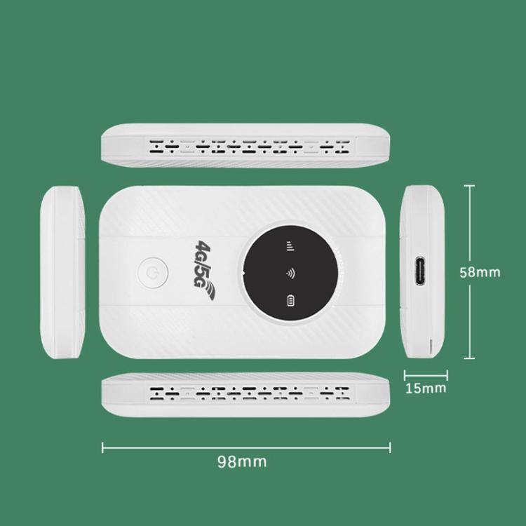 M5 4G / 5G Mobile Pocket WiFi Car Portable SIM Card Router(Asian Edition)