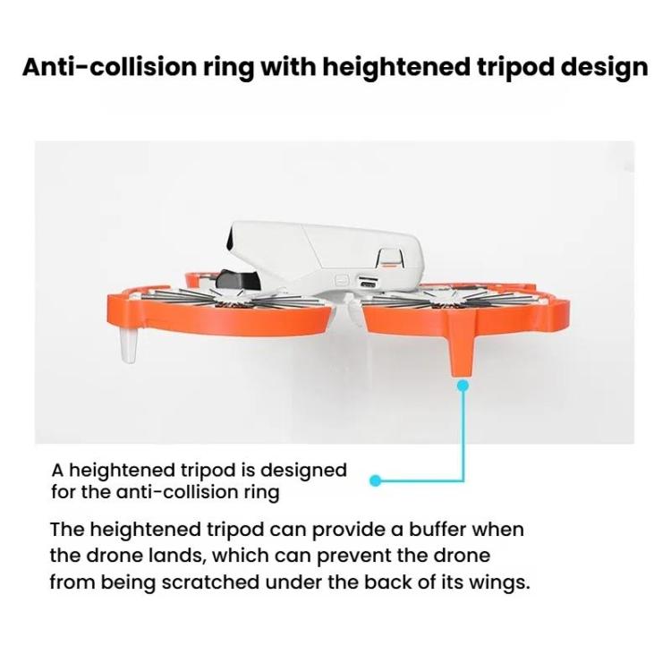 For DJI Flip Drone With Tripod Bumper Ring(Orange)