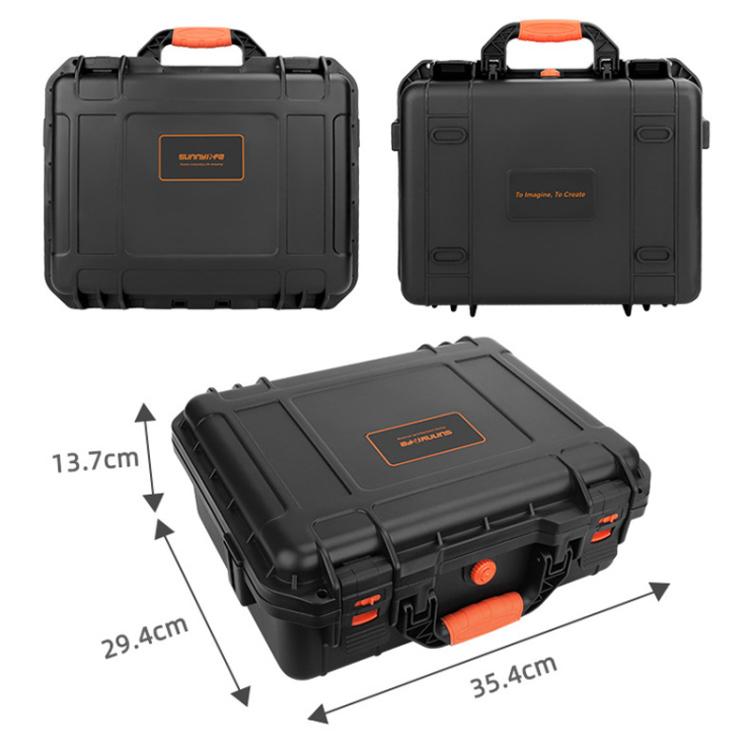 For DJI Flip Sunnylife AQX-19 Waterproof Storage Protective Suitcase Aerial Camera Smooth Flying Kit Bag(Black) - free shipping - PMC TechLife - Order now!