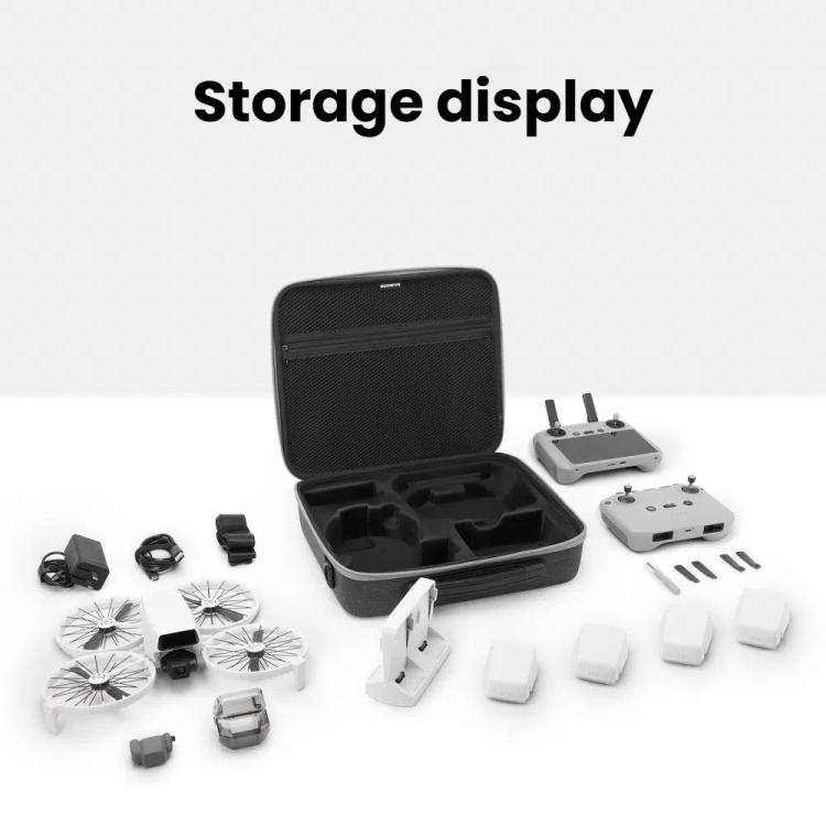 For DJI Flip Sunnylife FP-B959 Organizer Bag Smooth Flying Kit Crossbody Bag(Gray)