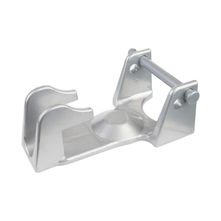 Coupler Gooseneck Hitch Trailer Lock For Heavy Trailer Transporter RV, Color: Silver Without Lock