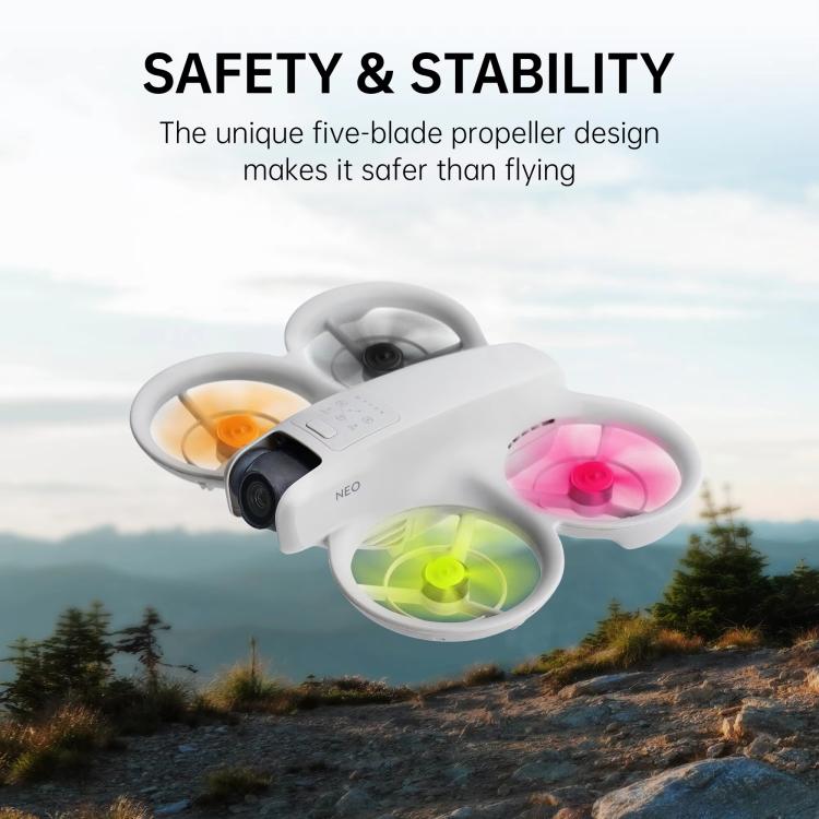 1pair For DJI Neo RCSTQ Drone 5 Blade Paddle Quick Release Replacement Blade(Pink) - DIY Propeller by RCSTQ | Online Shopping South Africa | PMC Jewellery | Buy Now Pay Later Mobicred