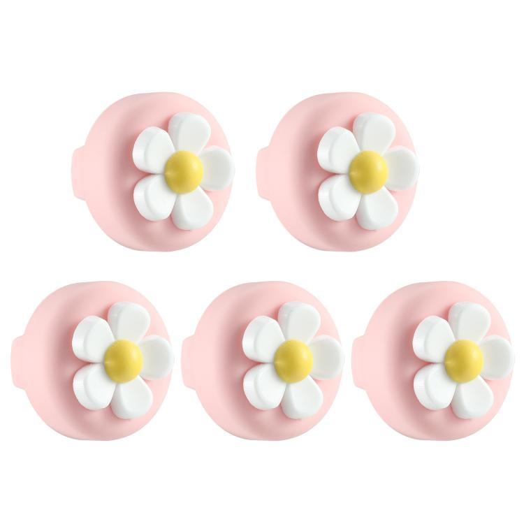 5pcs /Pack For Airtag Children Shoelace Fixed Locator Silicone Protective Cover(Daisy)