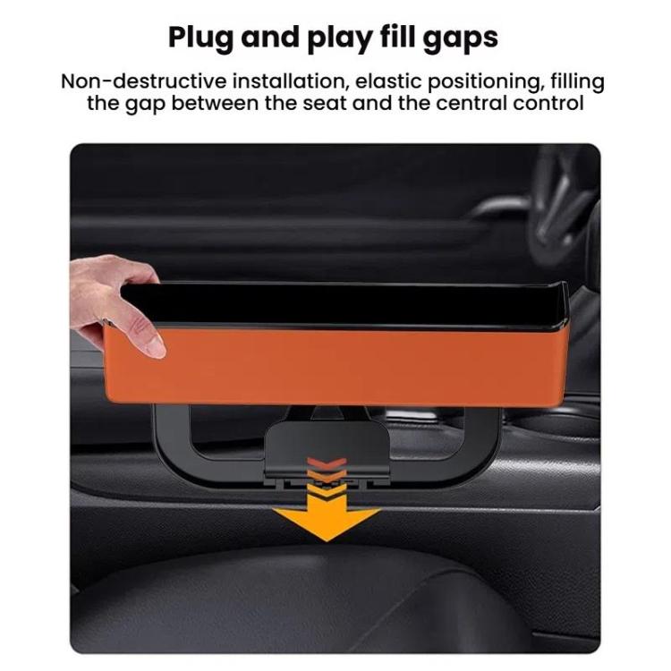 Car Seat Seam Storage Box Universal Car Seam Organizer Auto Accessories(White)