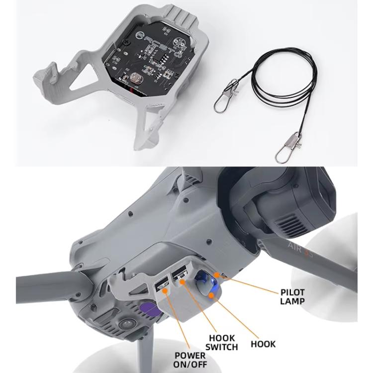 For DJI Air 3S RCSTQ Drone Air Thrower Transport Device(Thrower+Binding Line) - free shipping - PMC Jewellery - Order now!