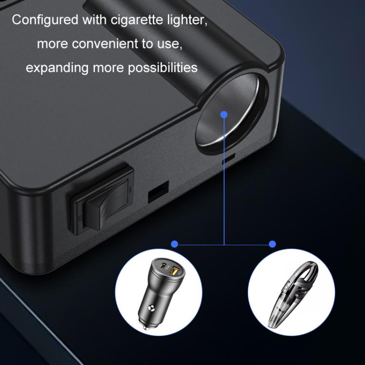 12V24V To 220V Car Multi-Function Inverter Socket Fast Charger(With Digital Display) - Others by PMC Jewellery | Online Shopping South Africa | PMC Jewellery | Buy Now Pay Later Mobicred