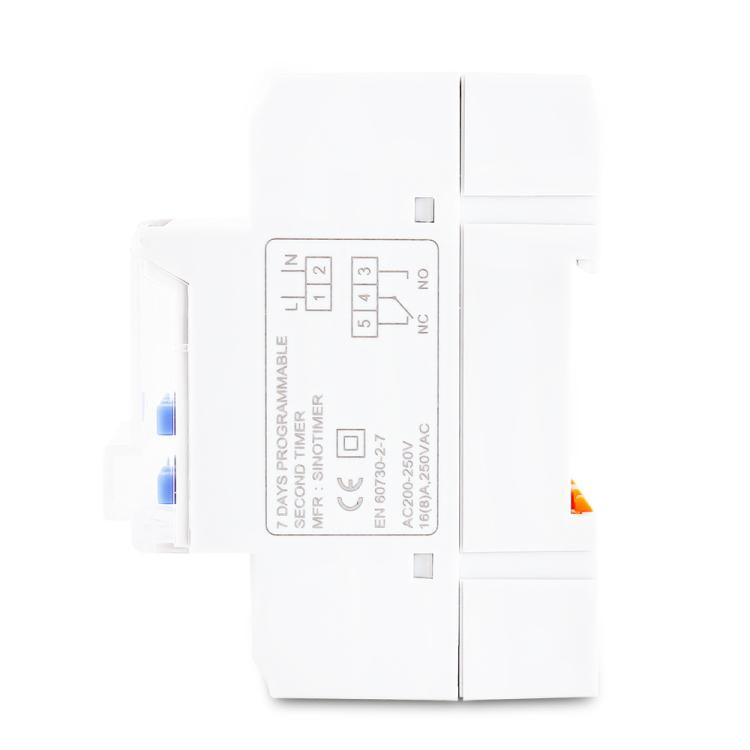 SINOTIMER TM919sA-2 220VAC 16A 1 Second Interval Programmable Digital Timer Switch 7 Days Auto ON OFF Din Rail Mounted