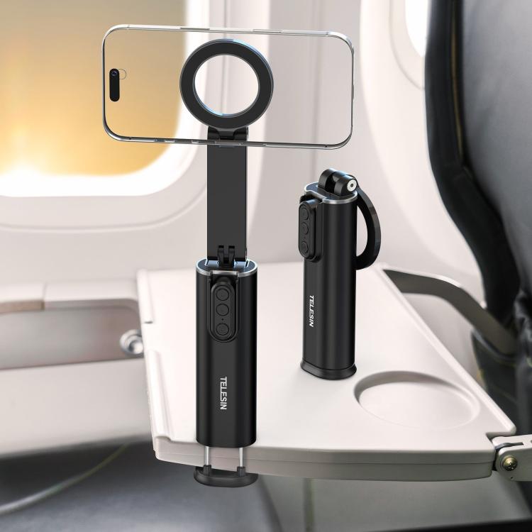 TELESIN P1-HSS-02 Magnet Version Remote Control Travel Photo Cell Phone Holder Desktop Fixed Lazy Magnetic Holder - Desktop Holder by TELESIN | Online Shopping South Africa | PMC Jewellery | Buy Now Pay Later Mobicred