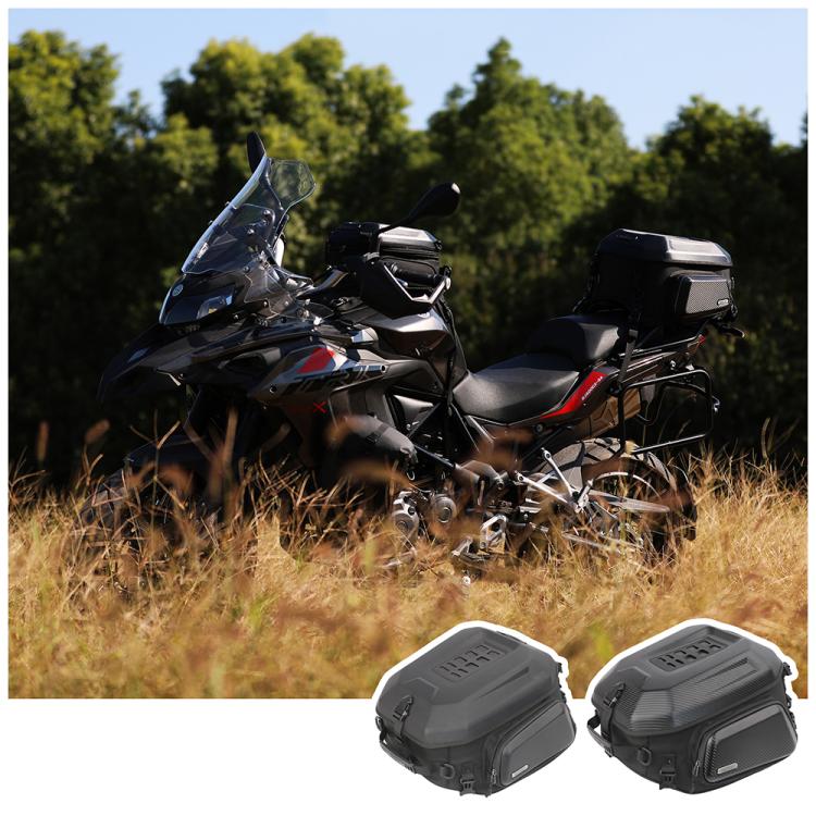 Rhinowalk MT2335 23L-35L Expandable Large-capacity EVA Hard Shell Motorcycle Tail Bag(Carbon Fiber) - free shipping - PMC Jewellery - Order now!