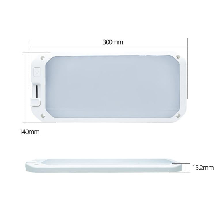 12-30V RV Light 198 LEDs 3-Color Temperature Dimmable Roof Light, Color: Yellow White Light With Remote - Dome Lights by PMc TechLife | Online Shopping South Africa | PMc TechLife | Buy Now Pay Later Mobicred