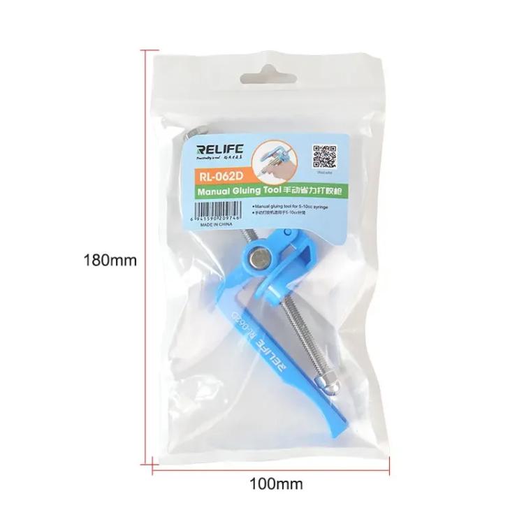 RELIFE RL-062D 5-10CC Manual Glue Tapper Cell Phone Repair Motherboard Soldering Oil Syringe Booster Tin Paste Syringe Pusher - free shipping - PMC Jewellery - Order now!