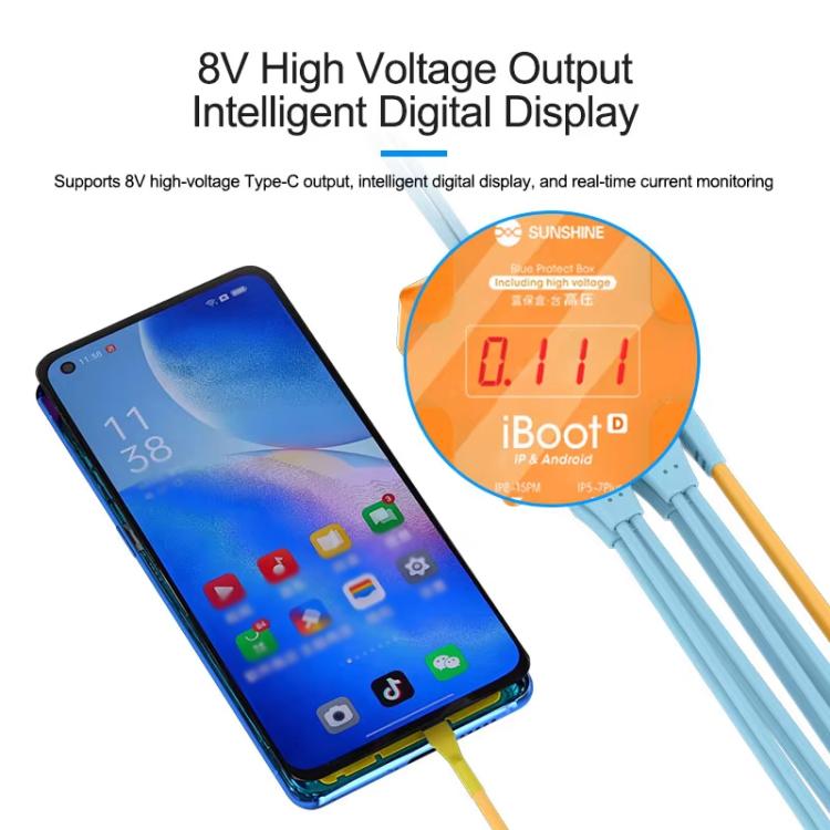 SUNSHINE iBoot D For iPhone Android Power Cable Mobile Phone Repair Tool Battery Power Test Boot Cable - free shipping - PMC Jewellery - Order now!