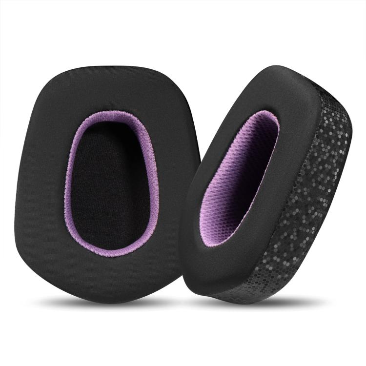 For Logitech G733 LIGHTSPEED Headset 1pair Ear Pads Sponge Soft Cushion, Color: Ice Feeling Black Purple