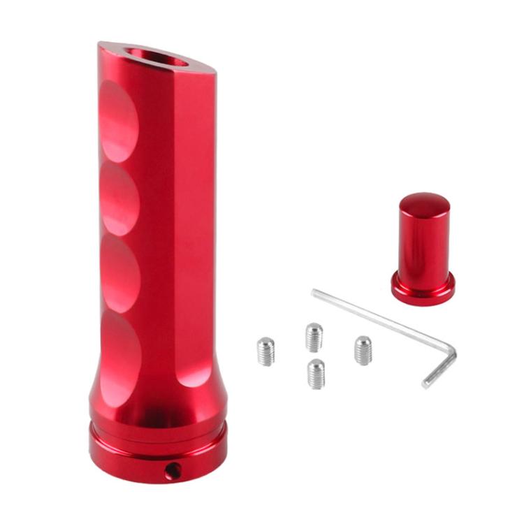 Car Modified Sluminum Slloy Handbrake Cover Universal Handbrake Handle Protector(Red)
