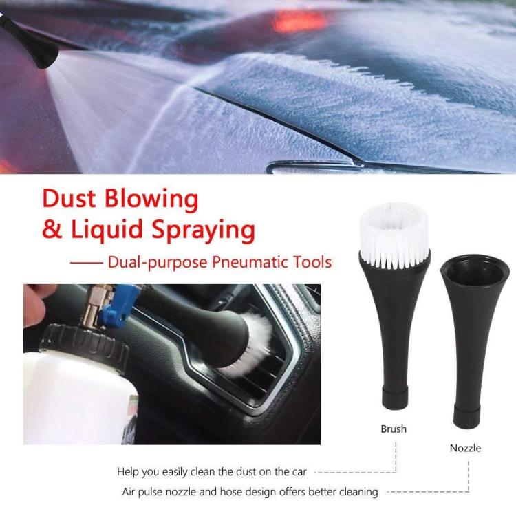 Car Tornado Cleaning Dust Blowing High Pressure Pneumatic Spray Tool(EU Connector)