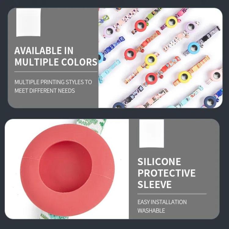 For Airtag Tracker Protective Case Cat Collar GPS Locator Protective Case With Bell(Blue Gradient) - Pet Series by PMC TechLife | Online Shopping South Africa | PMC TechLife | Buy Now Pay Later Mobicred