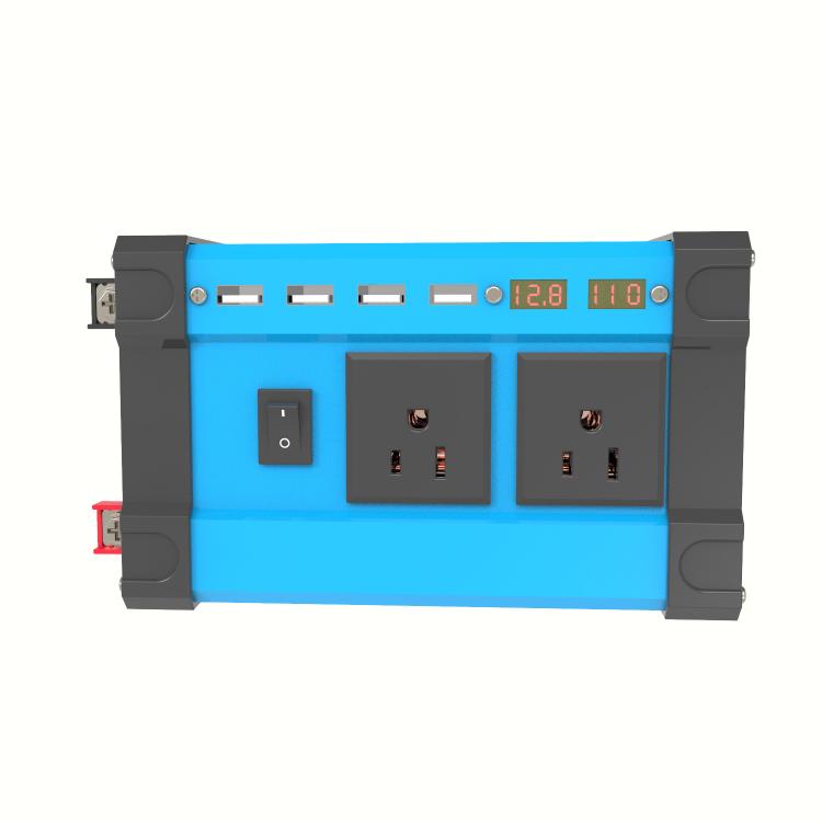 Gurxun 4 USB Ports Digital Display Modified Square Wave Inverter, Spec: 500W US Plug 12V To 110V - free shipping - PMC Jewellery - Order now!