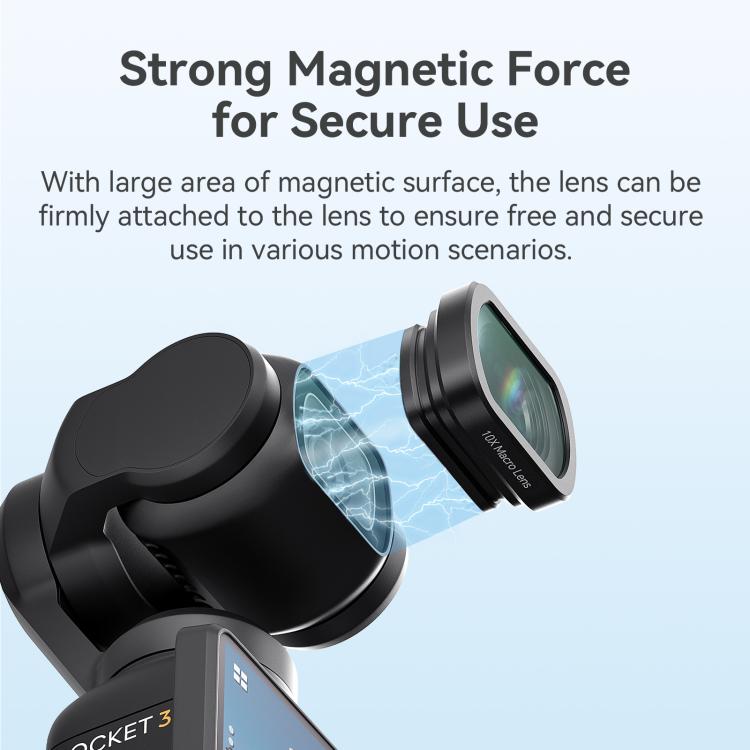 0.72X Wide Lens For DJI Pocket 3 aMagisn Magnetic Filter Accessories