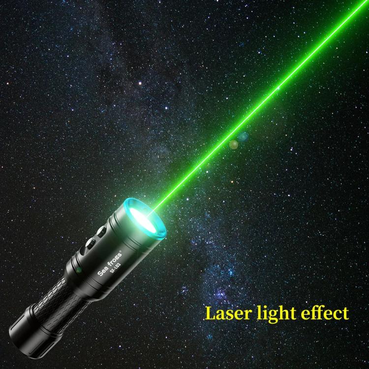 Sea Frogs SF-L03 100m/325FT IPX8 Underwater Video Light 1000 lm Diving Flashlight(Blue)