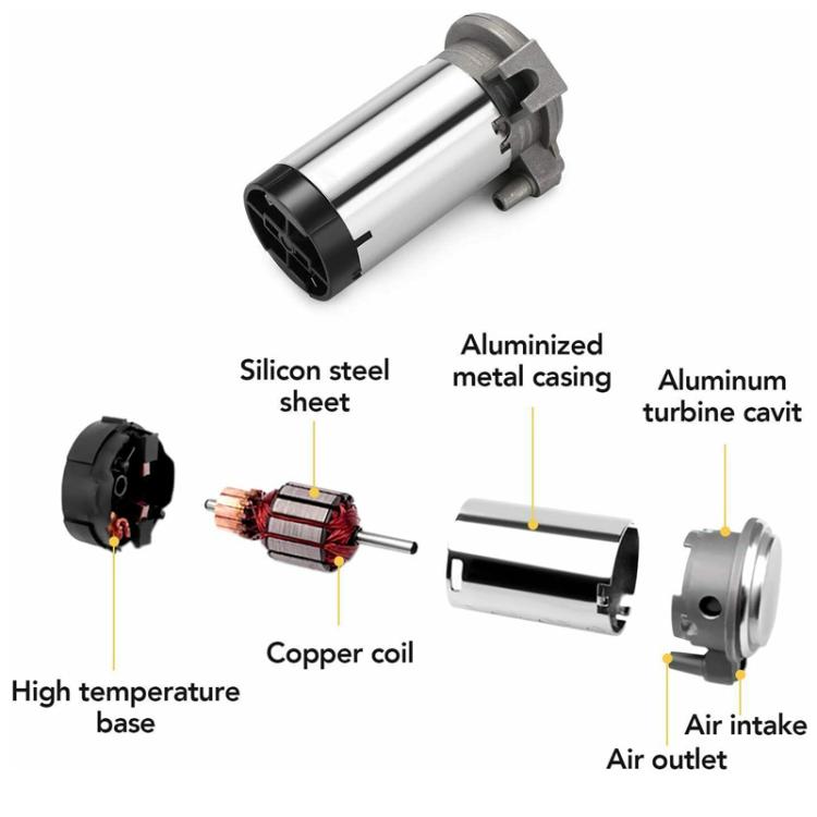 12V Car Electric Horn Air Pump Compressor(Silver) - Inflatable Pump by PMc TechLife | Online Shopping South Africa | PMc TechLife | Buy Now Pay Later Mobicred