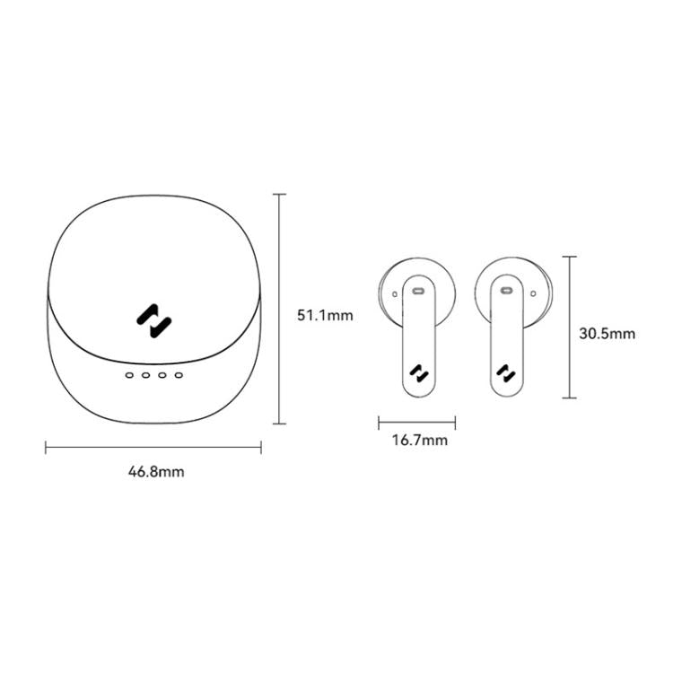 Havit E9 Semi-In-Ear ENC Noise Reduction Wireless Bluetooth Earphones, Color: White-Flagship Edition - Bluetooth Earphone by Havit | Online Shopping South Africa | PMC Jewellery | Buy Now Pay Later Mobicred