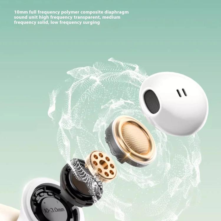 Havit E9 Semi-In-Ear ENC Noise Reduction Wireless Bluetooth Earphones, Color: White-Flagship Edition - Bluetooth Earphone by Havit | Online Shopping South Africa | PMC Jewellery | Buy Now Pay Later Mobicred