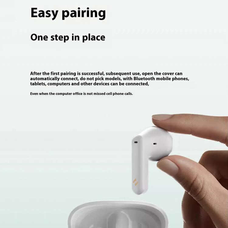Havit E9 Semi-In-Ear ENC Noise Reduction Wireless Bluetooth Earphones, Color: White-Flagship Edition - Bluetooth Earphone by Havit | Online Shopping South Africa | PMC Jewellery | Buy Now Pay Later Mobicred