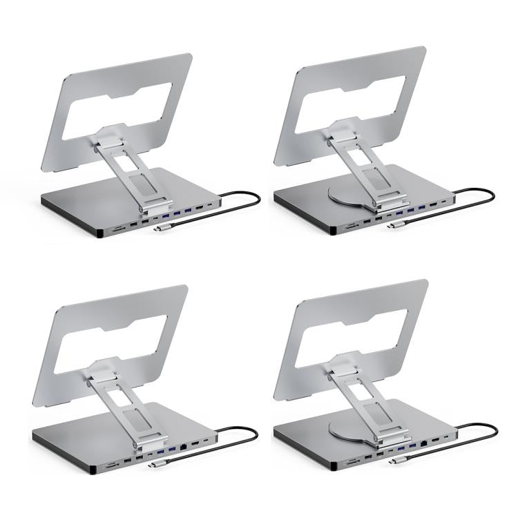 Blueendless 4K/60Hz Multifunctional Docking Station Tablet Holder, Spec: 10-in-1 Rotating - free shipping - PMC Jewellery - Order now!