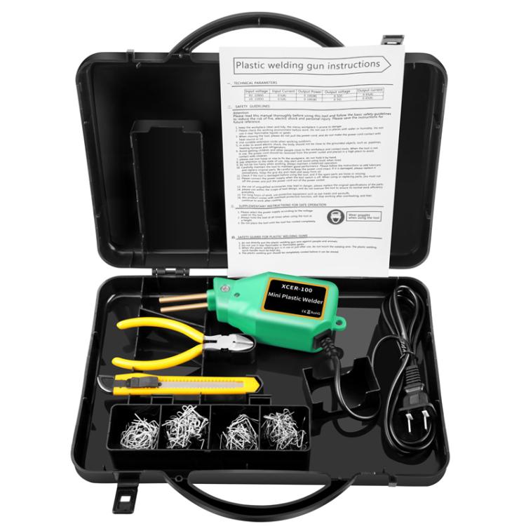 Car Bumper Welding Plastic Welding Tools Welding Wire Patch Nail Hot Stapler Repair Welder, Plug: AU Plug