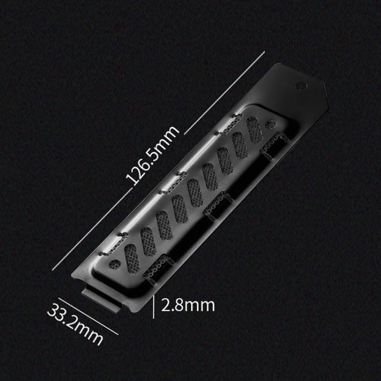 For PS5 Slim / PS5 Pro M.2 SSD Heatsink Dust Cover Expansion Slot Radiator(Black) - PS5 Spare Parts by PMc TechLife | Online Shopping South Africa | PMc TechLife | Buy Now Pay Later Mobicred
